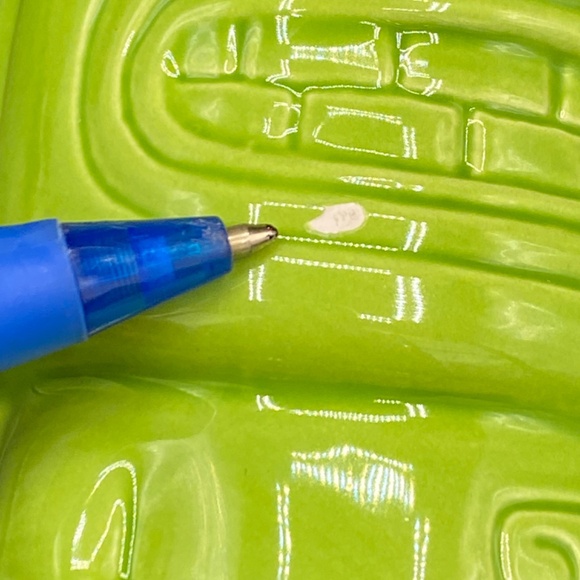 KC Hawaii Tiki Vase or Tumbler lime green ceramic tiki mask 2011 USA - Picture 7 of 9